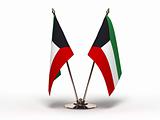 Miniature Flag of Kuwait (Isolated)