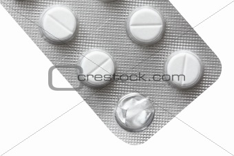 Open pack of pills