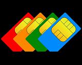 colorful sim card