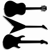 Guitar silhouettes