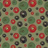 Seamless pattern with abstract circles
