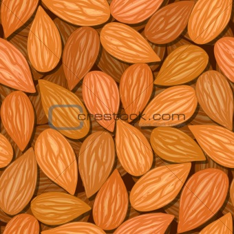 almonds seamless background