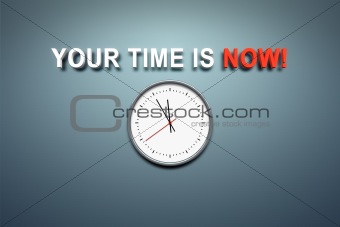 your time is now at the wall