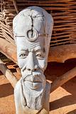 African carved wooden statue