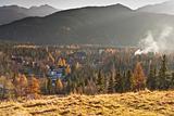autumnal landscape surrounding the city Zakopane
