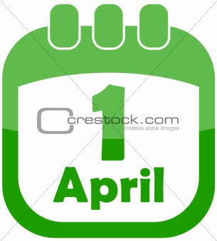 Icon 1 April Calendar