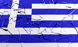 Broken Greek flag