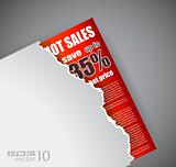 Advertisement Sheet sales background