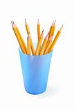 pencils isolated on the white