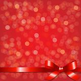 Red Backgrounds With Red Ribbon
