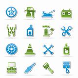 Transportation and car repair icons