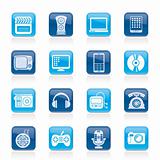 multimedia and technology icons