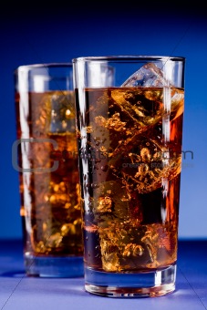 Glass of Cola with Ice