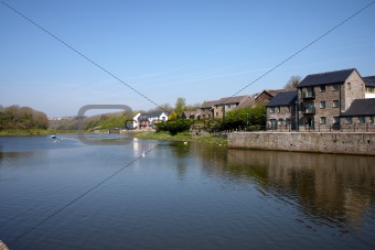 Properties along side the river in Pembroke