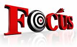 focus red word and conceptual target