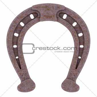 Decorative rusty horseshoe