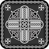 button in celtic style