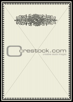Vector Vintage Ornament and Frame