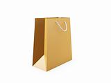 golden shopping bag