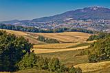 Kalnik mountain landscape - fields and countryside