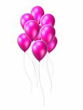 pink balloons