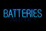 Batteries Neon Sign
