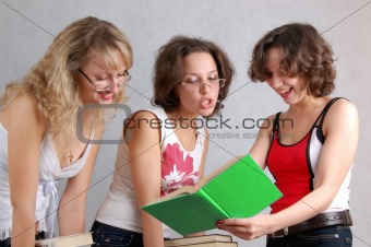 three student-like girls