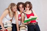 three student-like girls