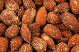 Roasted Almonds Background Texture