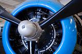 Vintage airplane engine
