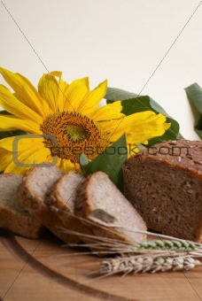 Wholemeal bread with sunflower
