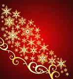snowflakes background / christmas ornament / vector