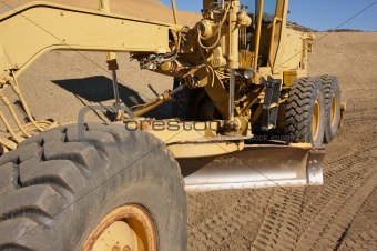 Tractor at a Cunstruction Site