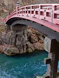 red japanese bridge