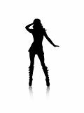 Sexy girl abstract vector background