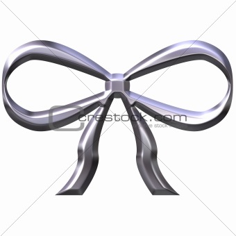 3D Silver Bow