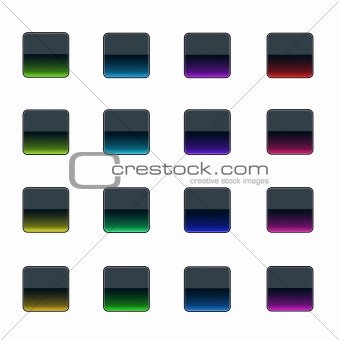 Colorful glass buttons