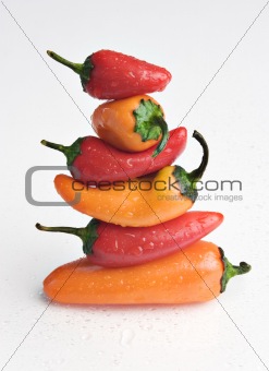 Stack of peppers