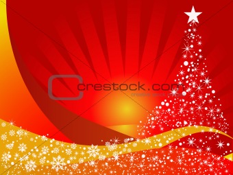 Christmas vector illustration background with snowflakes