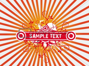Sample text abstract background