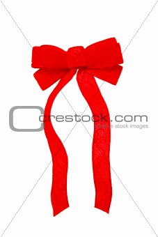 Red Bow on Christmas Box