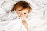 Child White Sheet Cover Lay