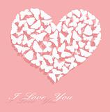 I love You. Valentine's Day Card
