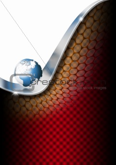 Vertical Globe Business Background
