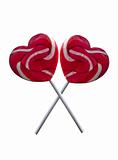 Candy heart on a stick 
