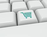 Keyboard button Shopping cart