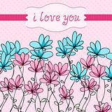 Flower love card