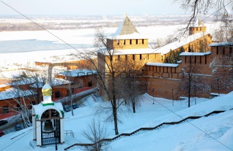 Alarm bell in Nizhny Novgorod Kremlin Russia
