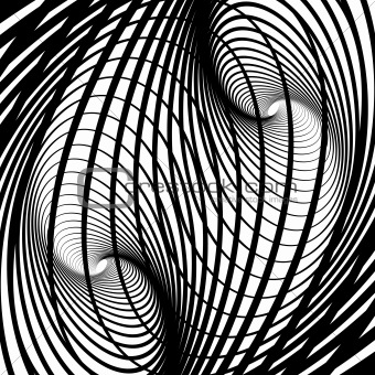 Abstract swirl movement illusion. 