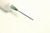 Medical needle with a syringe
